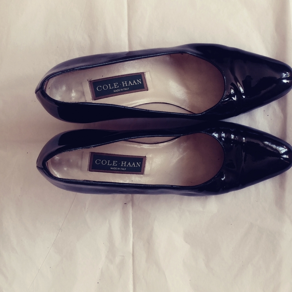 Cole haan Italy black heels pumps